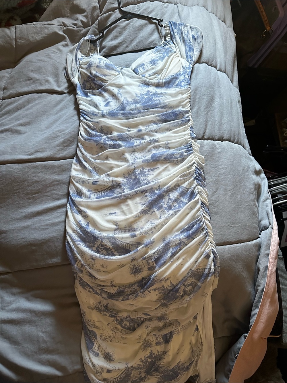 Blue Bodycon Dress - Picture 2 of 3